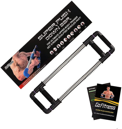 Push down Machine - Chest Exerciser at Home Workout Equipment, Arm Trainer - Portable Spring Resistance Exercise Gym Kit for Home, Travel or Outdoors